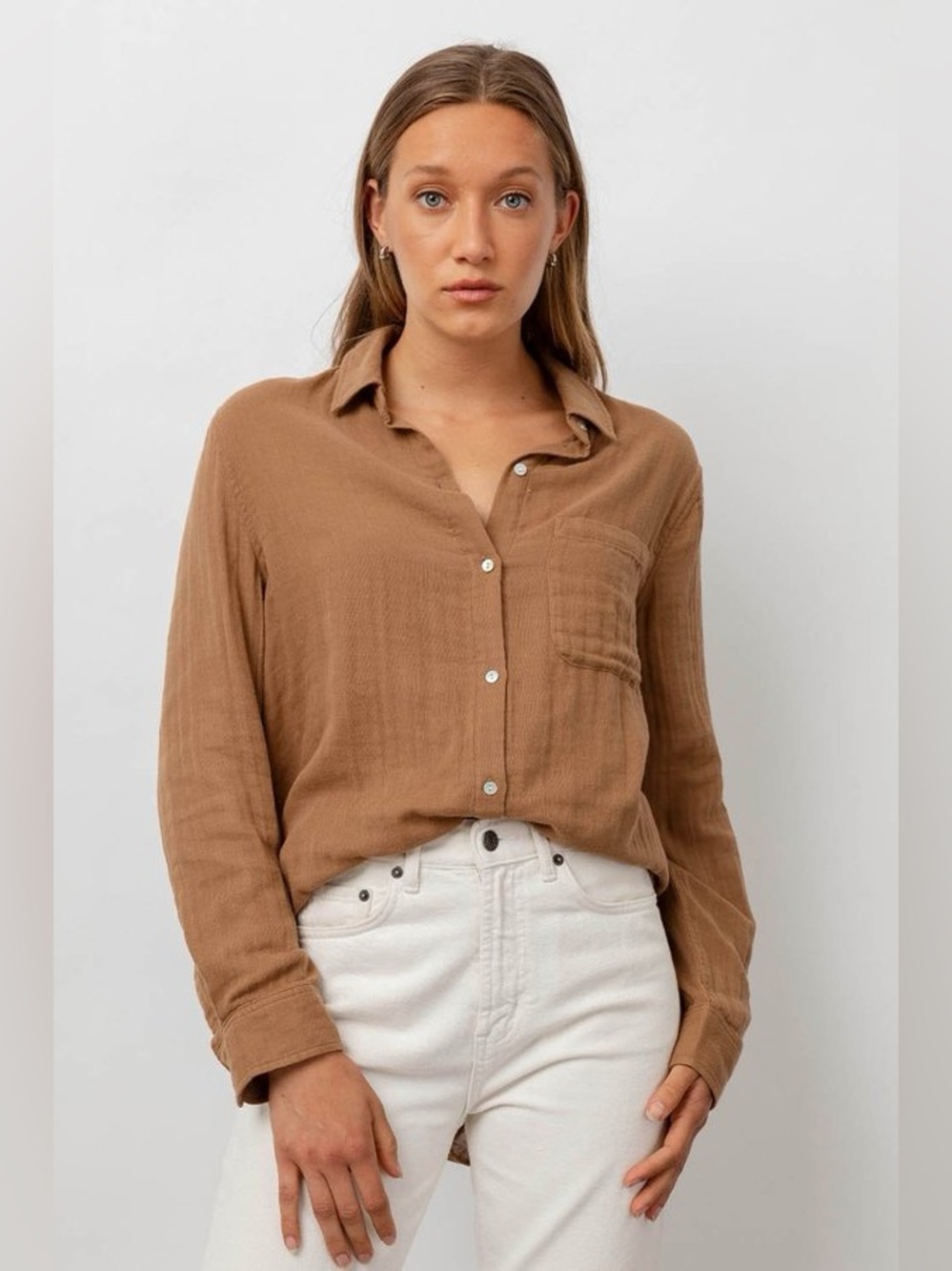 Rails - Ellis Top In Toasted Coconut - Brown - Size Small - Good Used Condition!